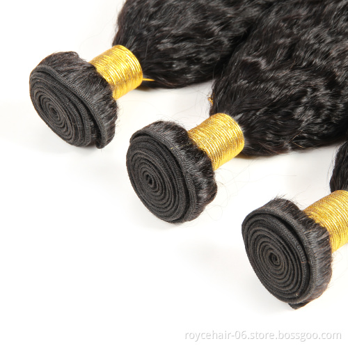 Wholesale Factory Supplier Unprocessed Virgin Indian Kinky Straight Hair Yaki Weave Bundles
